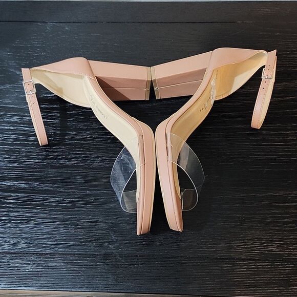 BRAND NEW CHINESE LAUNDRY WOMEN'S TERI CLEAR ANKLE STRAP BLOCK HEEL SANDALS - Picture 14 of 16